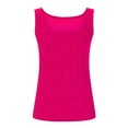 thumbnail image 5 of FAIWAD Womens Summer Square Neck Tank Tops 2024 Casual Slim Fitted Textured Basic Tops Sleeveless Shirts, 5 of 5