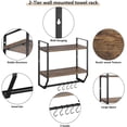 thumbnail image 4 of Bathroom Shelf with Towel Bar Bathroom Shelves Wall Mounted Towel Rack, 4 of 7