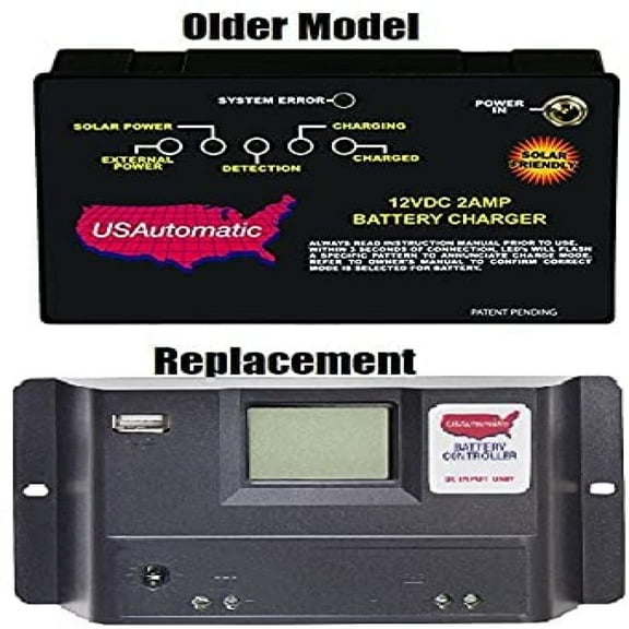 USAutomatic 520007 - Replaced with 520001 - 12VDC 2 Amp Battery Charger Controller by US Automatic