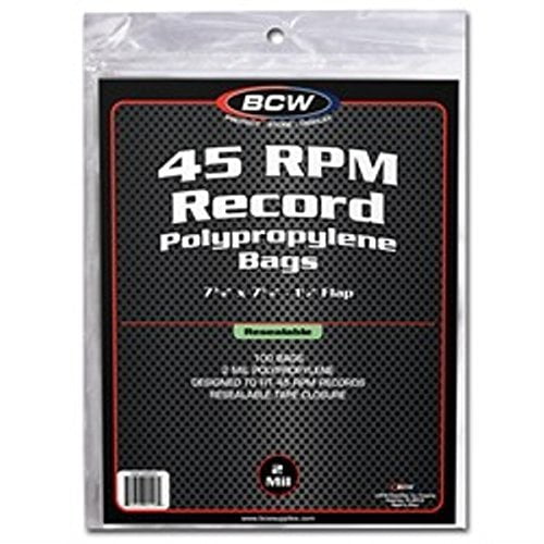 12" 3/4 x 13" Record Bags Resealable 33 RPM 100 Bags Per Pack - BCW Free Ship 