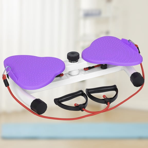 Waist Disc with Resistance Bands, Core Abdominal Board with Acupressure Nodes, Noisy-Free Home Gym Twisting Stepper for Abs Waist Workout, Compact Torsion Trainer for Home Office