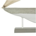 thumbnail image 4 of 14" x 22" Gray Cement Stone Handmade Sail Boat Sculpture with Cream Sails, by DecMode, 4 of 16