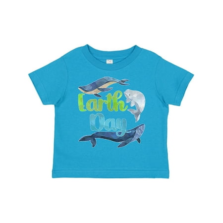

Inktastic Earth Day with Cute Blue Whales Gift Toddler Boy or Toddler Girl T-Shirt