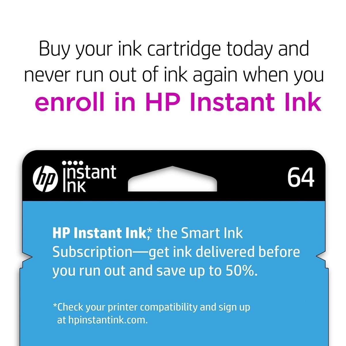 HP 64 Original 4-Color Ink Cartridge Bundle for Select ENVY Photo-Series Printers