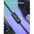 thumbnail image 6 of Seneo Nintendo Switch Gaming Headphones，Noise Canceling Mic & LED Light Blue, 6 of 6