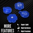 thumbnail image 4 of ALLTIMES 4PCS Engine Oil Cap Radiator Cap Washer Cap Brake Fluid Cap Cover Trim for Corvette C8 2020-2023, 6061 Aluminium Alloy, 4 of 11