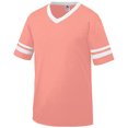 thumbnail image 1 of Sleeve Stripe Jersey M Coral/White, 1 of 2
