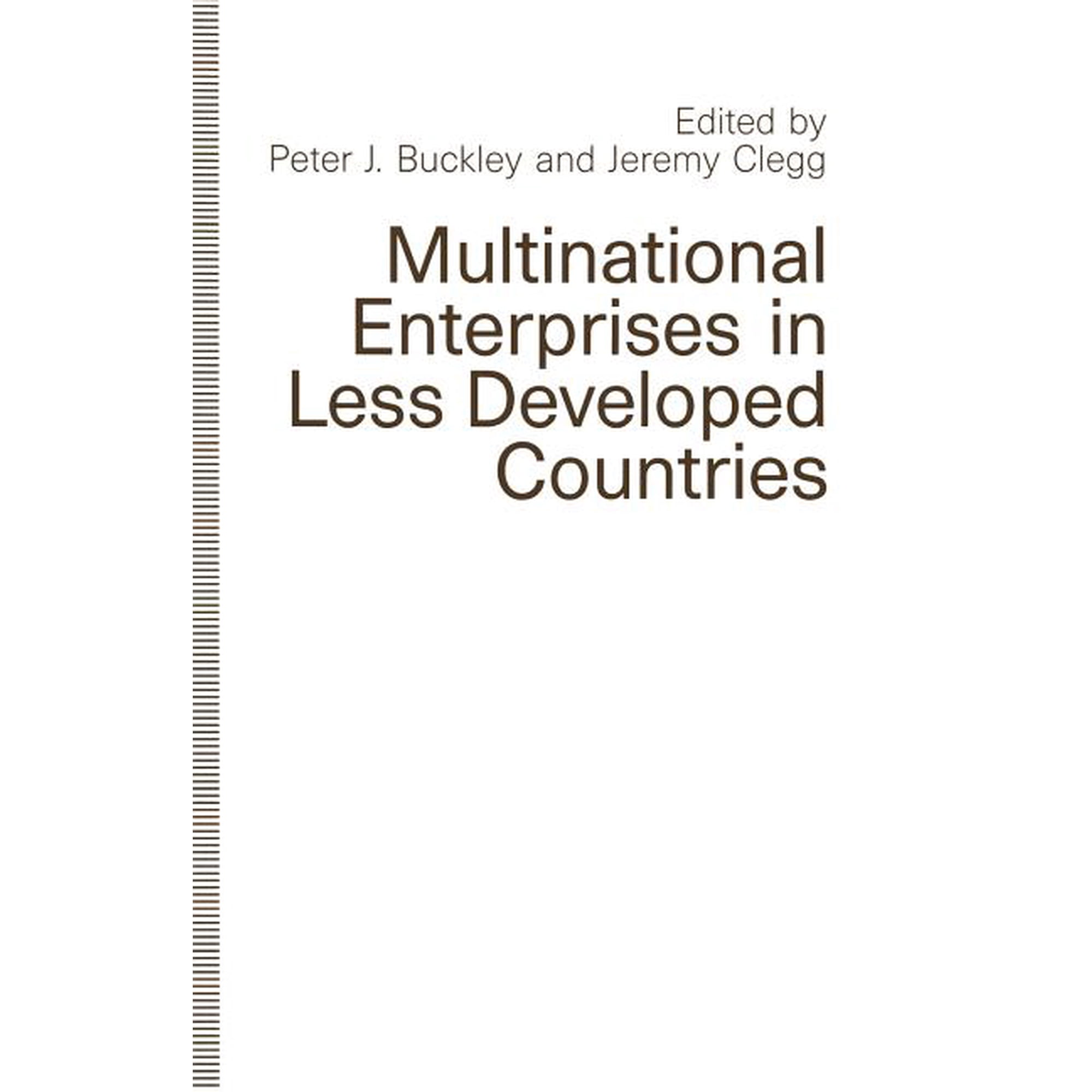Multinational Enterprises in Less Developed Countries (Paperback)