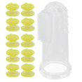thumbnail image 2 of Baby Finger Toothbrush, Baby Finger Teeth Brushes Convenient Practical Easy Cleanable Small Compact  for Indoor for Bathroom for Home Transparent Shell,Pink Shell,Red Shell,Green, 2 of 7