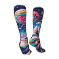 thumbnail image 3 of Pofeuu Colorful Donut Print Stockings, Adult Running Hiking Socks for Youth and Adult-One Size, 3 of 8