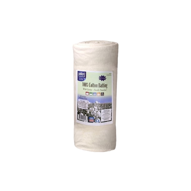 Pellon Cotton Quilting Batting, offWhite 90" x 6 Yards by the Bolt