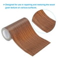 thumbnail image 3 of Wood Grain Repair Tape 6"X15', Self Adhesive Realistic Textured Repair Tape Patch, Dark Brown Oak, 3 of 5