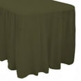 thumbnail image 2 of The Great American Store Polyester 4ft Rectangle Fitted Dark Grey Tablecloth With Pleated Table Skirt for Party, Banquet, Wedding Tablecloths (L48"x W24"x H29"), 2 of 3