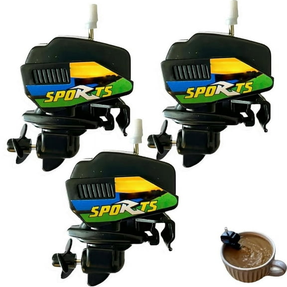Boat Motor Coffee Stirrer, Portable Electric Mini Stirrer for Beverages, Stainless Steel Propeller Design