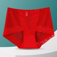 thumbnail image 2 of Iyufng Plus Size Panties for Women,Women's Panties,Women Solid Color High Waisted Mesh Breathable and Lace Hollow Underwear Panties,Womens Panties, 2 of 3