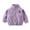 Purple, variant on Esaierr Kids Boys Girls Fall Winter Fleece Jacket Toddler Solid Color Stand Collar Fleece Coats Padded Tops 1-12 Years Baby Spring Fall Thickened Warm Outerwear