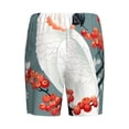 thumbnail image 7 of Daiia Cockatoo Red Berries Mens Woven Stretch Pajama Short,Short Pajama Pants-Small, 7 of 7