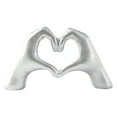 thumbnail image 5 of Home Decorative Surprise Gift Heart Hands Sculpture Decor For Bedroom Living Room Bookshelf Table Modern Love Heart Hands Statues Boho Home Decor Accessories, Silvery, 5 of 5