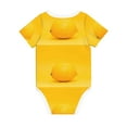 thumbnail image 5 of Balery Yellow Lemon Pattern Baby Climbing Clothes Infant Bodysuit Cute Infant Bodysuit Baby Romper-9M, 5 of 7