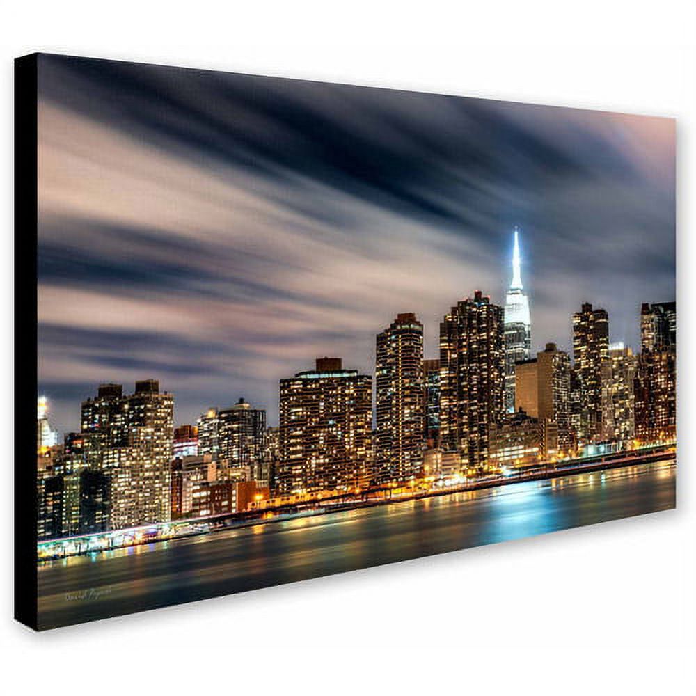 Trademark Fine Art "Midtown Over the East River-V" Canvas Art by David Ayash