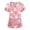AB02_Multicolor, variant on IYYVV Halloween Scrubs for Women Printed Plus Size Scrub Stretchy Nursing Uniforms Short Sleeve Shirt with Pockets Purple S