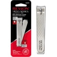 thumbnail image 1 of Revlon Dual-Ended Nail Clipper for Men, Straight and Curved Edges, For Fingernail and Toenail Trimming, Stainless Steel, 1 count, 1 of 8