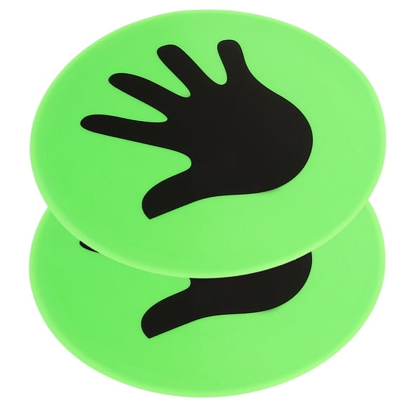 FONDOTIN Football Training Discs Spot Markers Green PVC Flexibility Increase 1 Pair