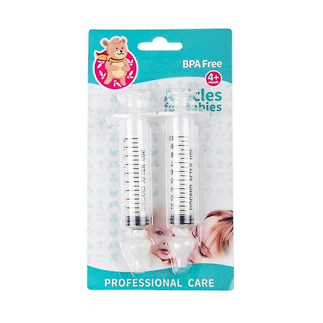 2 uds. de bebé, tubo de aguja para limpiar la nariz, limpiador de aspirador nasal para el cuidado de bebés, 10ml, rinitis, lavadora nasal kaili Sencillez