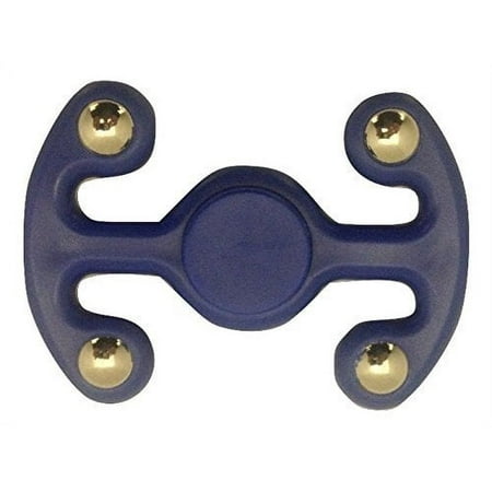 New Style T Dual Blue Color Fidget Hand Spinner Toy Stress Reducer Ball Bearing High Speed Hand Spinners - May help with ADD, ADHD, Anxiety, and Autism Adult Children