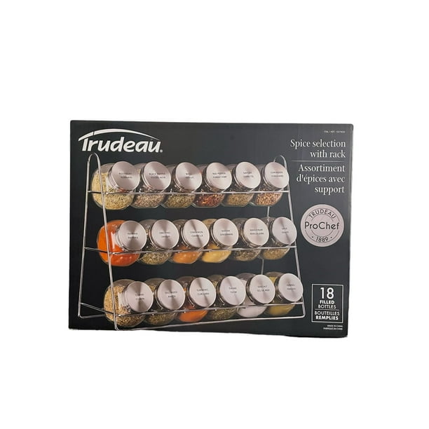 Trudeau spice selection 18Jar with Rack Walmart.ca