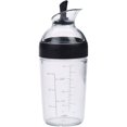 thumbnail image 1 of Agarres Ensalada Coctelera Botella Contenedor Manual Universal Salsas Mezclador Mezclador De Jugo Botella Fácil Verter Resistente A Derrames - Negro,11 Feliz Sencillez, 1 of 5