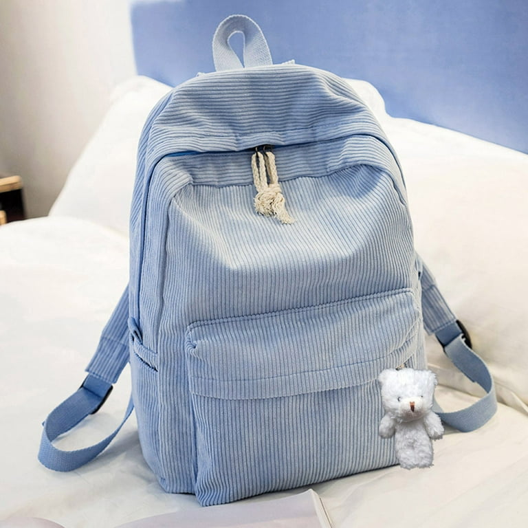 Casual Shoulder Corduroy Backpack Student Fashion Bag Womens Bag Youth Simple Fashion Shoulder Bag Walmart