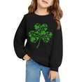 thumbnail image 4 of Mercatoo Kids St 𝐏atricks Day Sweatshirt Girls Boys Crewneck Long Sleeve Pullover Toddler Cloverss Shirt Sweater Tops Clothes, 4 of 6