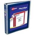 thumbnail image 1 of Avery Flexi-View 3 Ring Binder, 1.5 Inch Round Rings, 1 Navy Blue Binder (17638), 1 of 4