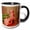 Black/White, variant on 3drose, Classic Peach Tulips, 15oz Mug