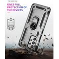 thumbnail image 3 of Military Grade Drop Impact for Samsung Galaxy A53 5G Case Galaxy A53 Case 360 Metal Rotating Ring Kickstand Holder Armor Heavy Duty Shockproof Case for Galaxy A53 5G Phone Case (Silver), 3 of 16