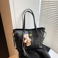 thumbnail image 1 of Bolso de compras de gran capacidad para mujer, bolsa de hombro grande con estampado retro de dibujos animados, estilo europeo y americano, 2025, 1 of 5