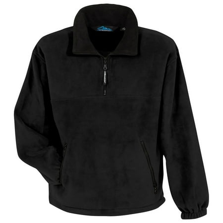 Big Tall Sweater Vests - Men's Big And Tall Contrast Collar Fleece Pullover