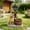 Brown Statue Planter, variant on 20.47" H Solar Yorkie Planter with Welcome Sign & Lantern, Resin & Fiberglass Dog Flower Pot,Shatterproof Fade Resistant Outdoor Garden Statue for Yard Patio Lawn Decor,Red-Brown+Green
