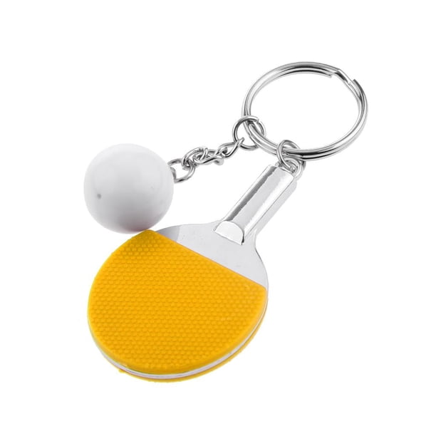 Mini de , raqueta de y colgante de bo, lvero, regalo para Amarillo Zulema Llavero