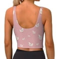 thumbnail image 4 of Uemuo Funny Chicken Pattern Women's Sports Bra - High Impact Support, Breathable, and Comfortable Athletic Bra for Running, Yoga, and Workouts, 4 of 9