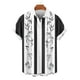 thumbnail image 4 of Blusa y camisa de manga corta con cuello vuelto Camisa casual para hombre Camisa de bolos vintage de manga corta Camisas de verano de playa cubana Camisa con botones Blusa para hombre Poliéster, 4 of 6
