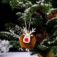 thumbnail image 2 of Darzheoy 3pcs Christmas Decorative Deer Pendants Cute Deer Pendants Christmas Deer Decorations for Christmas Party Interior Decoration Gifts, 2 of 5