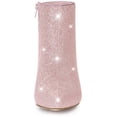 thumbnail image 2 of Unique Bargains Women's Glitter Point Toe Stiletto Heels Ankle Boots, 2 of 6