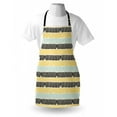 thumbnail image 3 of Mid Century Apron Abstract Christmas Holiday Tree Illustrations Inspired by the Fifties, Unisex Kitchen Bib Apron with Adjustable Neck for Cooking Baking Gardening, Yellow Black Aqua, by Ambesonne, 3 of 3