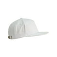 thumbnail image 3 of Big Accessories BA709 Hybrid Flat Bill Cap-White, 3 of 3