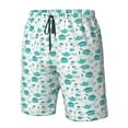 thumbnail image 6 of Uemuo Utensiles Pattern Men's Swim Trunks Hawaiian Beach Bathing Suit Swimsuits Beach Quick-Dry Shorts with Pockets-, 6 of 9