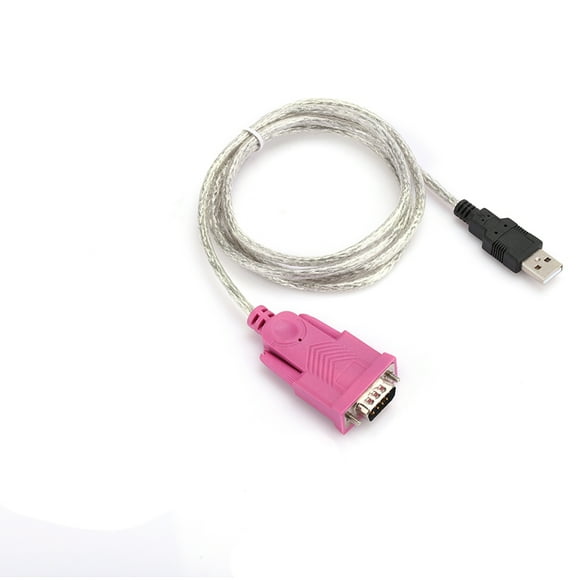 Serial Port Cable, Convenient Flexible Male Connector Cable For Barcode Scanner,
