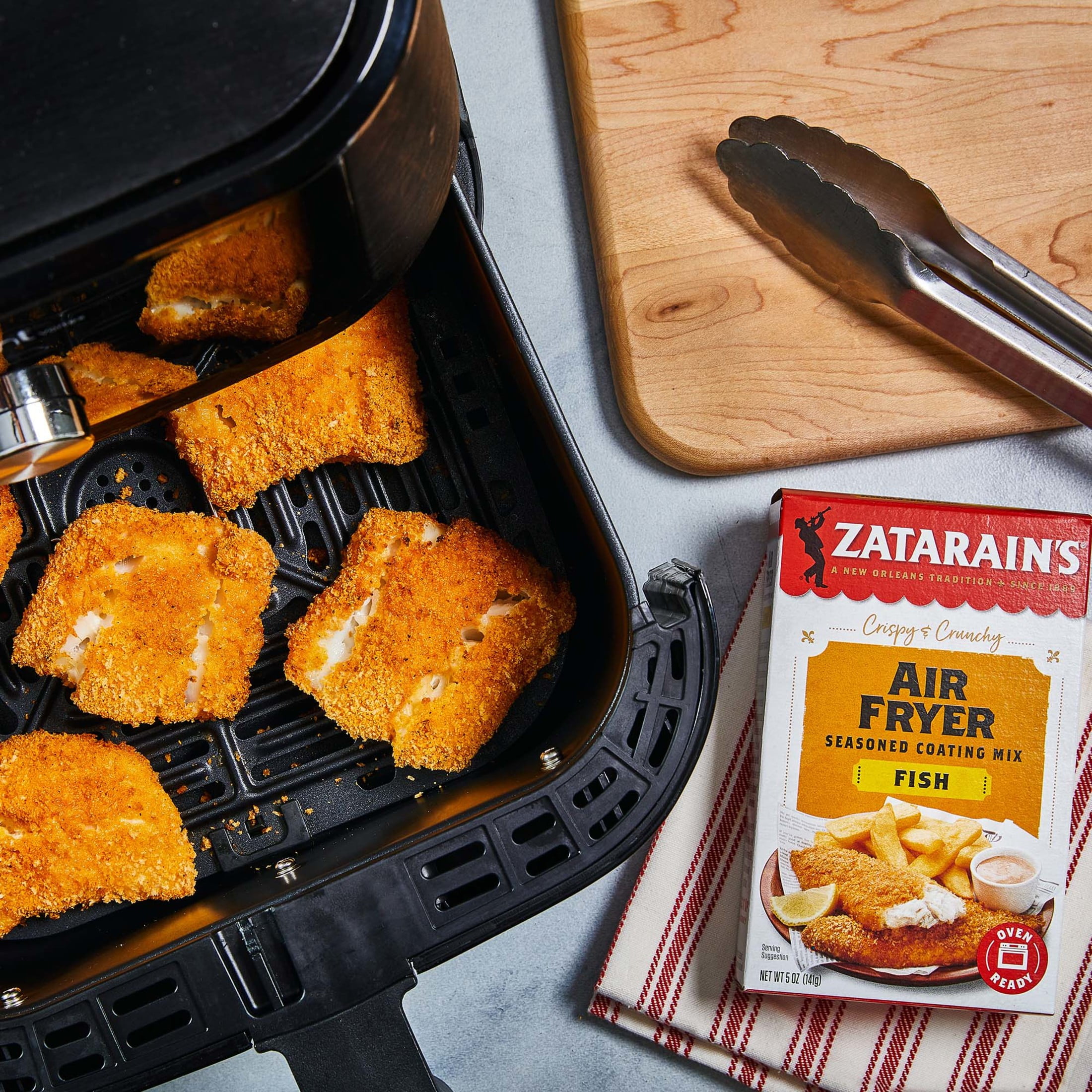 ZATARAIN'S Air Fryer Fish Seasoned Coating Mix, 5 OZ - Walmart.com