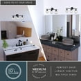 thumbnail image 4 of Lander 3 Light Matte Black Bathroom Vanity Wall Fixture with Clear Glass Globes, 4 of 13
